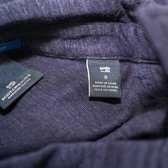 Scotch & Soda Men's Navy Blue Polo Shirt - NWOT - Small - Picture 5 of 5